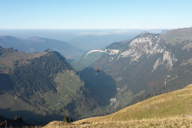 Gleitschirmfliegen,-Paragliden, Tandemfliegen in der Zentralschweiz